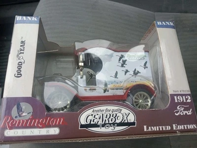 1999 Gearbox Remington Country 1912 Ford Model T Truck Coin Bank Goodyear Rubber - Image 1 of 4
