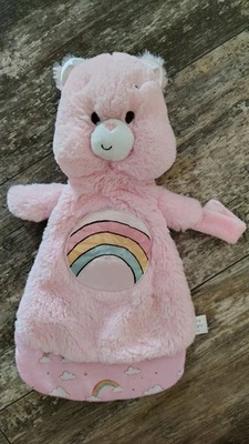 Manta de seguridad Care Bears Baby Cheer 2018 rara de felpa Lovey con soporte para chupete Foto 1 de 4
