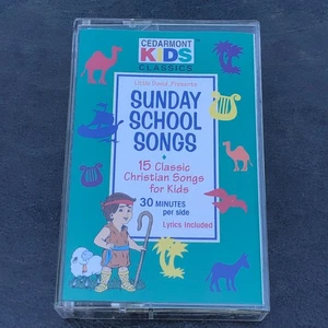 Sunday School Songs by Cedarmont Kids - Cassette with Box Sue & Mike Gay 90s VTG - Picture 1 of 5