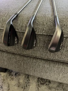 Ben Hogan Equalizer Black Wedge Set 50 54 58 Accra iSeries Steel 115 Stiff - Picture 1 of 8