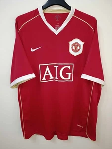 MANCHESTER UNITED 2006-2007 AIG camiseta shirt trikot maillot maglia XL - Picture 1 of 6