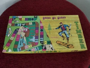 Gioco da tavolo in legno 1977 Loggers Woes to Riches House Of Games COMPLETO RARO - Foto 1 di 13