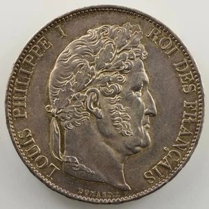 1848 A (Paris) SUP/FDC French coins 1793-1959 5 francs G.678a Louis Phi - Picture 1 of 1
