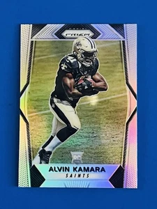 Tarjeta de novato de fútbol americano Prizm Alvin Kamara Saints Silver Prizm 2017 #291 - Imagen 1 de 2