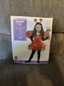 Suit Yourself Ballerina Red Bug Lady Bug Costume Kids S( 4-6) Halloween Bag - Picture 1 of 2