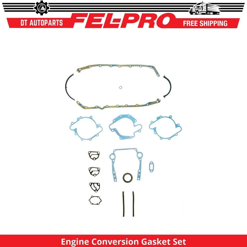 For 1987-1990 Cadillac Brougham 5.0L V8 Engine Conversion Gasket Set Fel-Pro - Image 1 of 1