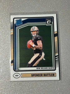 2024 Donruss Optic Spencer Rattler New Orleans Saints #289 Rated Rookie RC - Picture 1 of 2