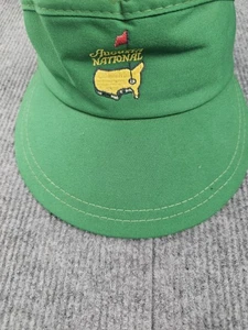 Vintage Augusta National Visor Hat Cap Strap Back Masters Tournament Golf 80s US - Picture 1 of 6