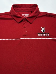 Indianapolis Indians Columbia Golf Polo Shirt Mens 2XL XXL MILB Baseball *READ - Picture 1 of 14