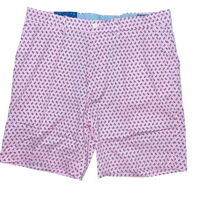 Pantalones Cortos Polo Golf Ralph Lauren Para Hombre 35 Rosa Paisley Calce Clásico Nuevos Foto 1 de 4