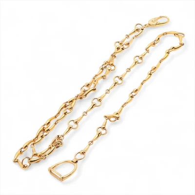 Cinturón Gucci Cadena 80/32 GP Oro - Imagen 1 de 4