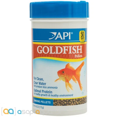 API Goldfish Pellets 4oz Fish Food Specifically Designed for All Goldfish Breeds - Image 1 of 2
