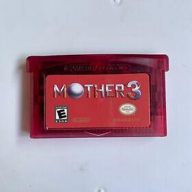Mother 3 (Nintendo Game Boy Advance, 2006) English GBA Clear Red *RARE* English