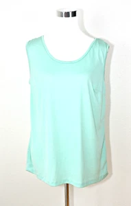 VTG VERY VERA Vera Neumann Casual Sleeveless Tank Top Knit Aqua Approx. Sz L #01 - Picture 1 of 5