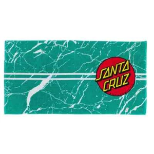 Santa Cruz Skateboards Classic Dot Beach Towel Teal Marble - Picture 1 of 1