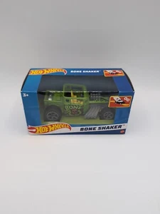 Agitador de huesos verde Hot Wheels Pull-Back Speeder verde neón - Imagen 1 de 2