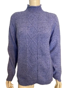 Appleseed's Blue Turtleneck Sweater Size M - Picture 1 of 4