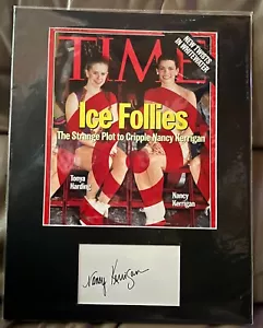 Autogrammierte Zeit Mag. Cover Nancy Kerrigan abgebildet mit Tonya Harding - Bild 1 von 2