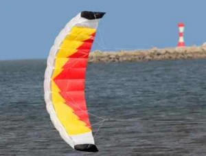 2 M Dual Line Parafoil Parachute Kites Sports Beach with Kite Handle and String - Picture 1 of 11