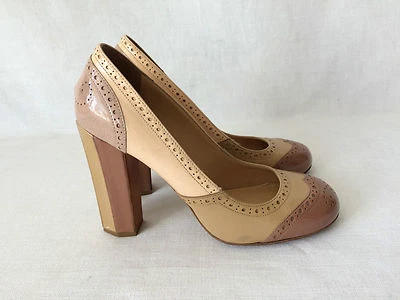 MIU MIU Famous Three Tone Patent Leather Pumps. 39/8.5-9 Hard to find. - Image 1 of 4