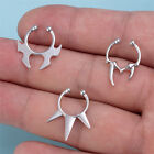 Fake Nose Rings Silver Color Nose Clip Personality Punk Non Piercing Horseshoe