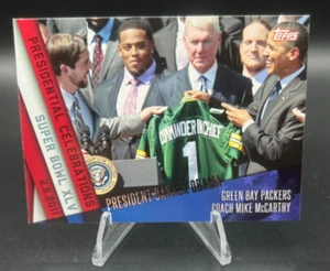 2015 Topps Barack Obama Presidential Celebrations w/ Green Bay Packers #PC-11 - Picture 1 of 2