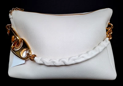 Bolso Hobo Carine Grande Tom Ford $4,890 Cuero Texturizado Marfil Blanco Foto 1 de 4