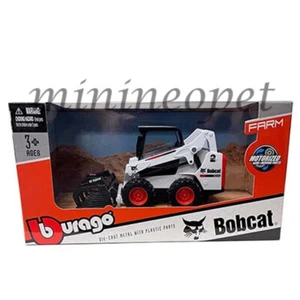 BBURAGO 31802 FARM BOBCAT S5900 Kompaktlader mit Greifer 4,5" weiß - Bild 1 von 1