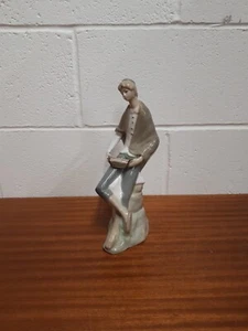 Vintage Decorative Ornament, Man Sitting Figurine - Picture 1 of 10