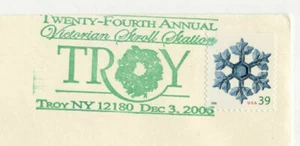Christmas Troy New York 2006 Commemorative Postmark Cover - Picture 1 of 2