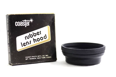 COASTAR 55MM FOLDING RUBBER SCREW-MOUNT CAMERA LENS HOOD (OPEN BOX) - Image 1 of 3