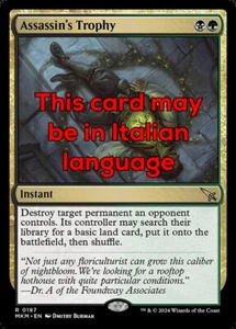 MTG ASSASSIN's TROPHY EXC - TROFEO DELL'ASSASSINA 187 - MKM - MAGIC - Picture 1 of 1