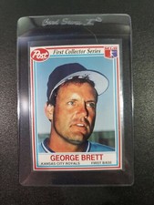 1990 Post Cereal FIRST COLLECTOR SERIES #4 George Brett HOF - Very nice! Royals