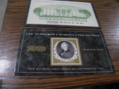 1996 Low Numbered Uncirculated $20 Note   # PM C - Image 1 of 4