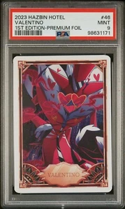Tarjeta coleccionable Hazbin Hotel - Valentino 46/50 Premium FOIL - 1ª edición PSA 9 - Imagen 1 de 2