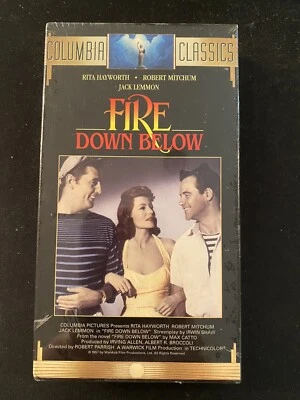 Fire Down Below VHS Factory Sealed Rita Hayworth Robert Mitchum Jack Lemmon 1957 - Image 1 of 2