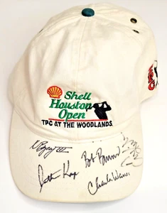 PGA SIGNED Hat NOTAH BEGAY III and 4 Other Autographs TPC Shell Houston Open Cap - Picture 1 of 15
