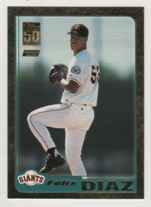 2001 Topps Traded Gold #220 Felix Diaz San Francisco Giants BV$1 ####/2001 - Picture 1 of 1