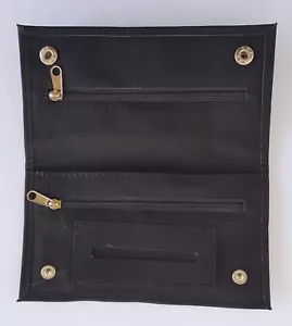 Cigarette Pouch BLACK for Tobacco Roll up & Paper Smoking Case Bag Holder - Picture 1 of 4