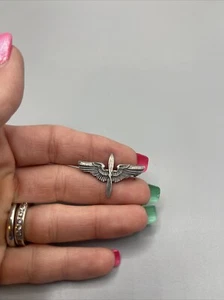 WWII ARMY AIR CORPS STERLING SILVER CADET WINGS #T78 - Picture 1 of 13