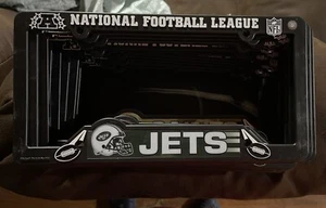 New NFL New York Jets Plastic Black License Plate Frame Vintage 2002 WinCraft - Picture 1 of 2