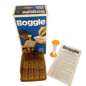 Vintage Parker Brothers Boggle Hidden WORD Game 1976 Fast Ship Family Fun Night - Picture 1 of 11
