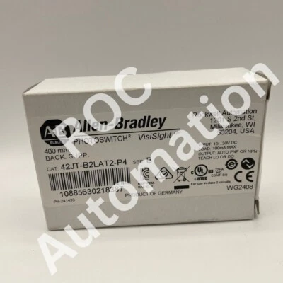 New Allen-Bradley 42JT-B2LAT2-P4 Ser B Photoswitch VisiSight Sensor 400mm - Image 1 of 3