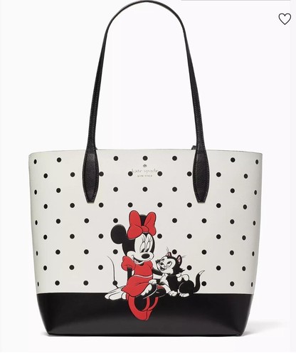 Borsa tote reverse nuova con etichette Disney X Kate Spade New York Minnie mo + polso