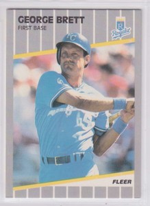 George Brett 1989 Fleer #277 Royals {0410
