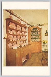 Spatterware Hall Winterthur Museum Delaware DE 1920s Postcard - Picture 1 of 2