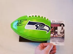 RUSSELL WILSON signed full size football JSA COA BRONCOS - Picture 1 of 4