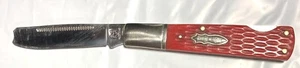 Rough Rider RR307 Single Blade Pocket Knife Lockback Jigged Handle 3-7/8”Closed - Picture 1 of 7