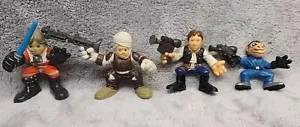 2007 Star Wars Galactic Heroes Figures Hasbro Playskool Han Snaggletoothe Qty4 - Picture 1 of 1