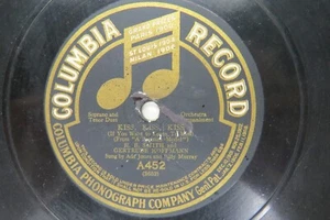 Ada Jones - Billy Murray - COLUMBIA A452 - Kiss, Kiss, Kiss & Down Where the - Picture 1 of 2